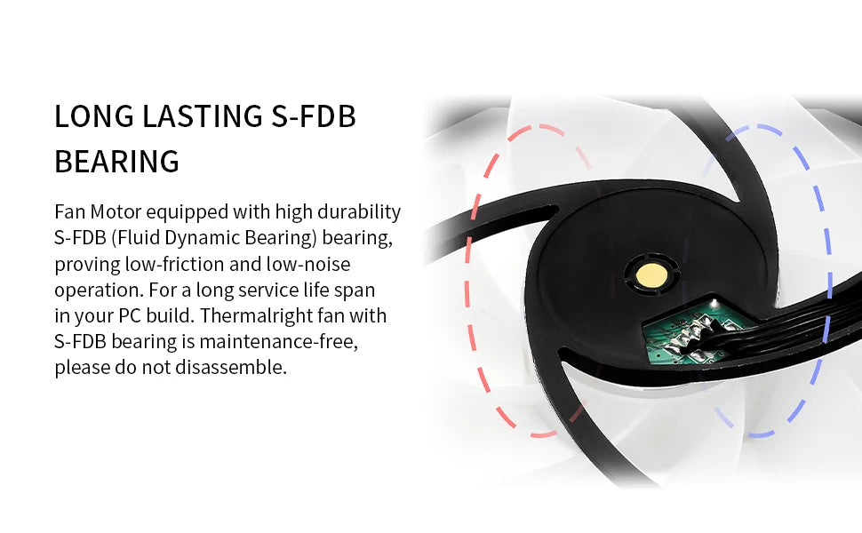 Thermalright 120mm Case Fan TL-C12C EXTREM/C12CW-S/C12C-S/C12CW/C12C CPU Cooling Fan ARGB 120mm High Performance Fan