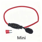 32V Waterproof Automotive Blade Fuse Holder Assorted Mini Standard Micro Auto Fuse 3A-40A 12-18AWG Wire Fuse Socket Kit