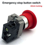 10PCS Emergency Stop Button Switch XB542 Self-Locking Stop XB2-BS545 Rotation Reset Mushroom Head Normally Open Normally Closed