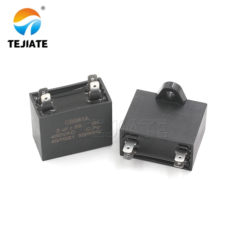 CBB61 air conditioner fan capacitor 1.2/1.5/2/2.5/3/3.5/4/4.5/5/6/7/8UF starting capacitor