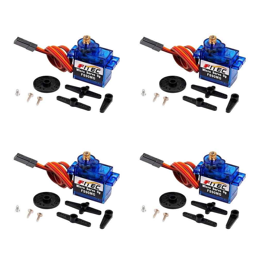 1/2/4/10PCS Feetech FS90MG 2.2KG 9g Digital Servo Metal Gear Micro Servo Motor 4.8-6V 180 Degree for 450 Helicopter Robot RC Car