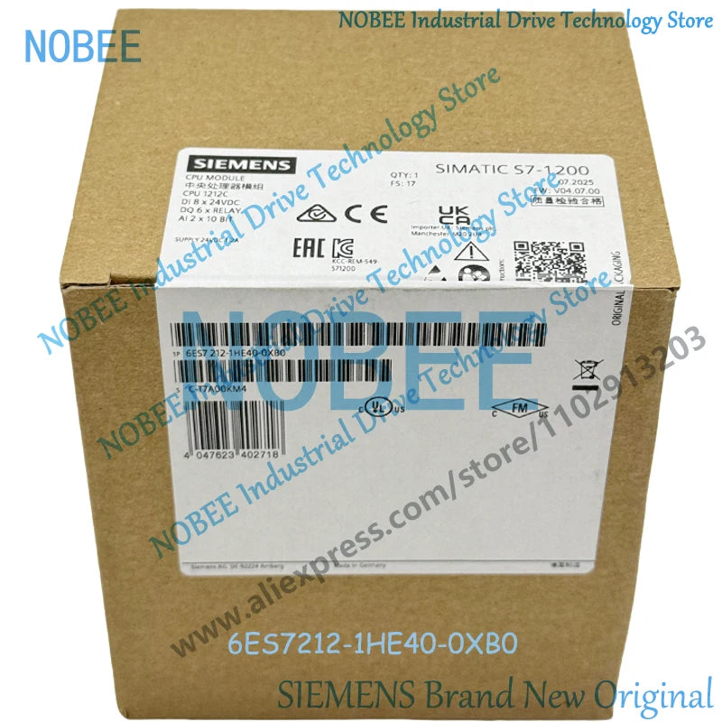 CPU Module PLC SIEMENS S7 1200 1212C 6ES7212-1AE40-0XB0 6ES7212-1BE40-0XB0 6ES7212-1HE40-0XB0 6ES72111AE400XB0 6ES72111BE400XB0
