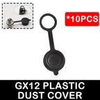 5Pcs GX12 Aviation Connector Plug Socket 2/3/4/5/6/7 Pin Male Female Panel Mount 12mm Circular Metal Wire Adapter Nut Type
