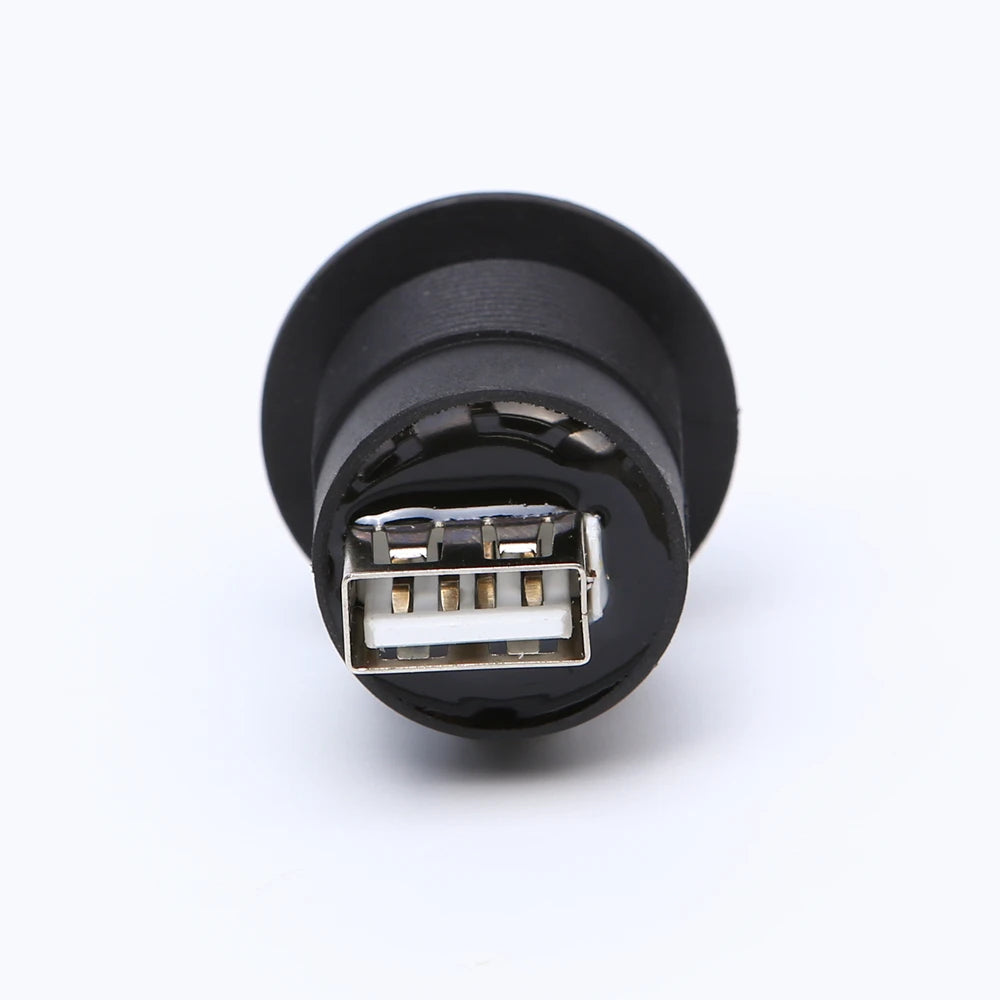 ELEWIND 22mm USB Connector Socket Economy Cheaper Plastic Type USB2.0 Socket Female B to Female A