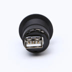 ELEWIND 22mm USB Connector Socket Economy Cheaper Plastic Type USB2.0 Socket Female B to Female A
