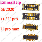 10pcs Battery FPC Connector Flex Cable For iPhone 14 15 Plus 13 12 11 Pro Max 7 6S X XR 8 Plus Clip Plug