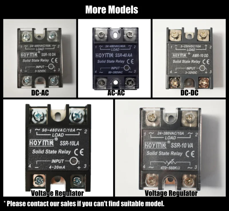 DC to DC Solid State Relay 12V 24V VDC Input 200VDC Load Voltage Regulator Tramsformer Power Protection 10A 25A 40A 60A 100A SSR