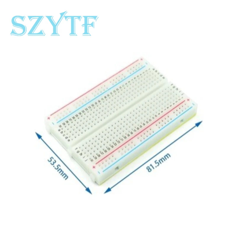 MB-102 MB102 Breadboard 830 Point Solderless PCB Bread Board White/Transparent Test Develop DIY For Arduino