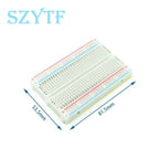MB-102 MB102 Breadboard 830 Point Solderless PCB Bread Board White/Transparent Test Develop DIY For Arduino