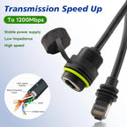 50 CM Starlink Ethernet Adapter Gen 3/Mini,Starlink Mini Cable Extension to RJ45 Coupler IP68 Waterproof for Dish and Route