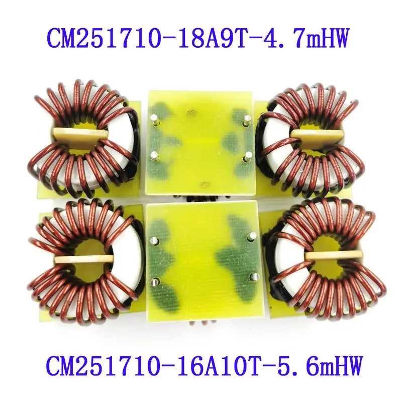 2PCS Nanocrystalline Amorphous Magnetic Ring Common Mode Choke Coil High Current Inductor 25*17*10 Horizontal 2510