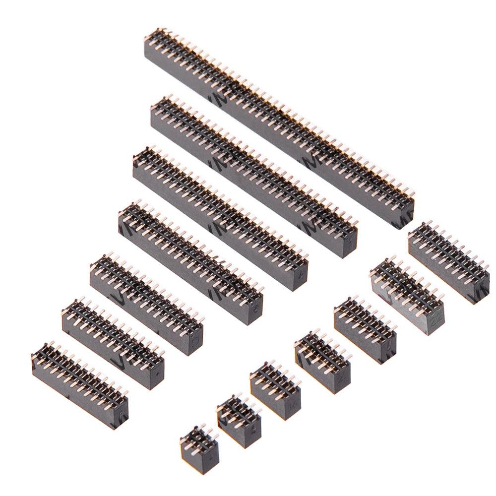 SMT 2x40 1.27mm 1.27 Double Row Female Breakaway PCB Board Pin Header socket Connector Pinheader 2*5 2*10