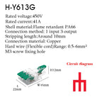 Wire Connector Electrical Terminal Blocks Splitter Led Push in Quick Connectors Conductor Cable  Junction Box 0.5-6mm²