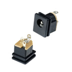 5/10pcs DC Socket Adapter Square Panel Mount DC-015 5.5x2.1MM Power Socket Connector Jack Interfaces for Electronics