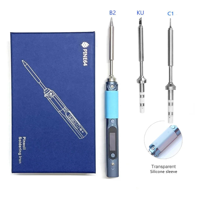Pine64 CN Version Pinecil V1 V2 Soldering Iron Portable Programable Welding Tools Adjustable Temperature Digital Solder Station