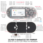 LILYGO® T-Embed ESP32-S3 CC1101 Low-Power Sub-1 GHz RF Transceiver PN532 NFC RFID I2C Module LCD Board Built-in Battery 1300mAh