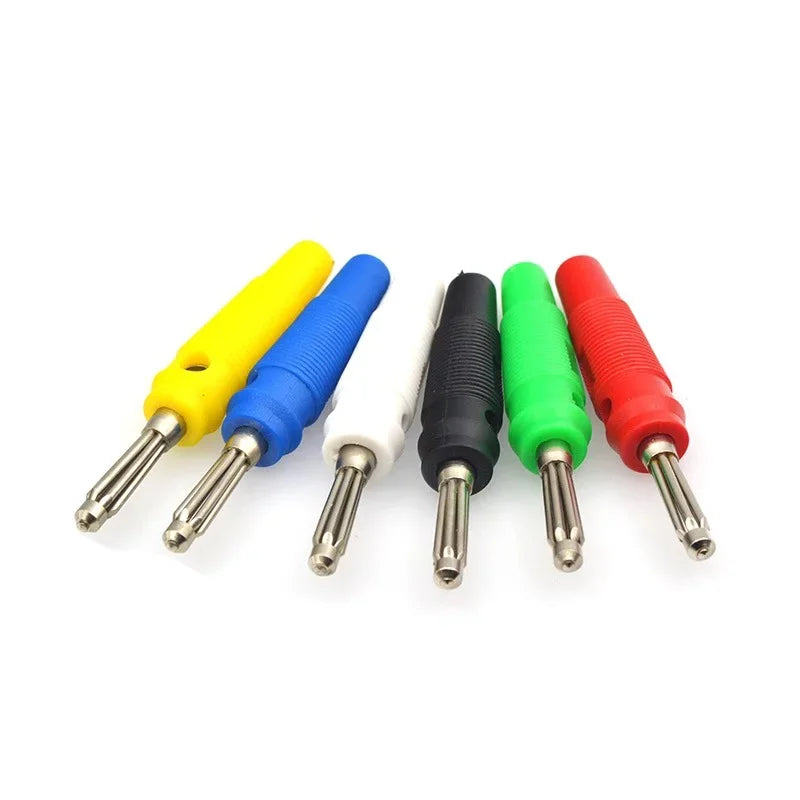 5/20/100PCS 4mm 32A High Current Solderless Screw Side Stackable Banana Plug Connector Copper