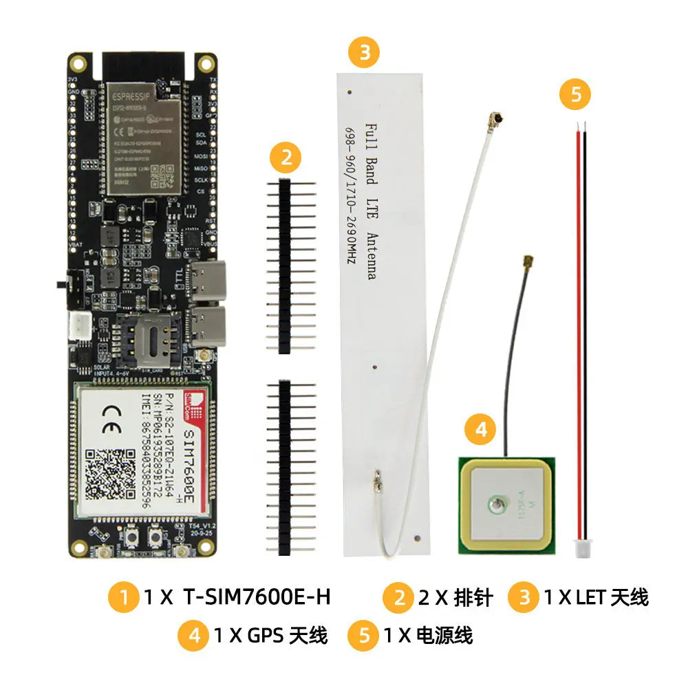 LILYGO T-SIM7600E/GSA-H ESP32 Wireless Communication Module SIM Card Development Board