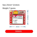 Smallest SIM800L GPRS GSM Module MicroSIM Card Core BOard Quad-band TTL Serial Port