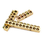 Grounding Bars Copper Wire Connector Multi-specification With Hole Screw Brass Connection Row Zero Ground Terminal Electrical