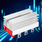 2pcs Bridges Rectifier Metal 3 Phase Full Bridges Diode Dc To Ac-Power Rectifier For Industrialised Remote Control Systems Power