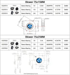 30MM 40MM 50MM 60MM 75MM 97MM Cooling Fan Brushless Motor Case Fan Blower Fan Humidifier FanInduction Cooker Fan 5V USB Plug