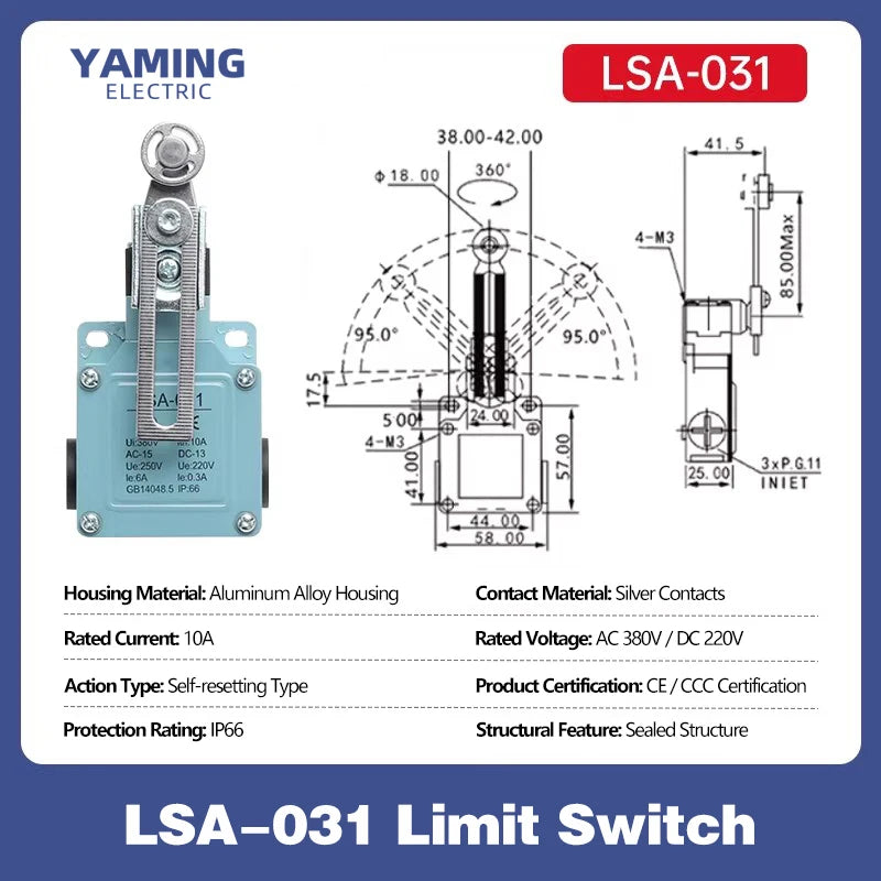 LSA Waterproof Travel Limit Switch LSA-001 LSA-003 LSA-012 LSA-021 LSA-031 LSA-061 LSA-071 LSA-081 Position Controller