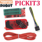 TSTARDEV PICKIT3 PIC KIT3 PICKIT 3 Programmer Offline Programming PIC Microcontroller Chip Monopoly+PIC Programmer Adapter Seat