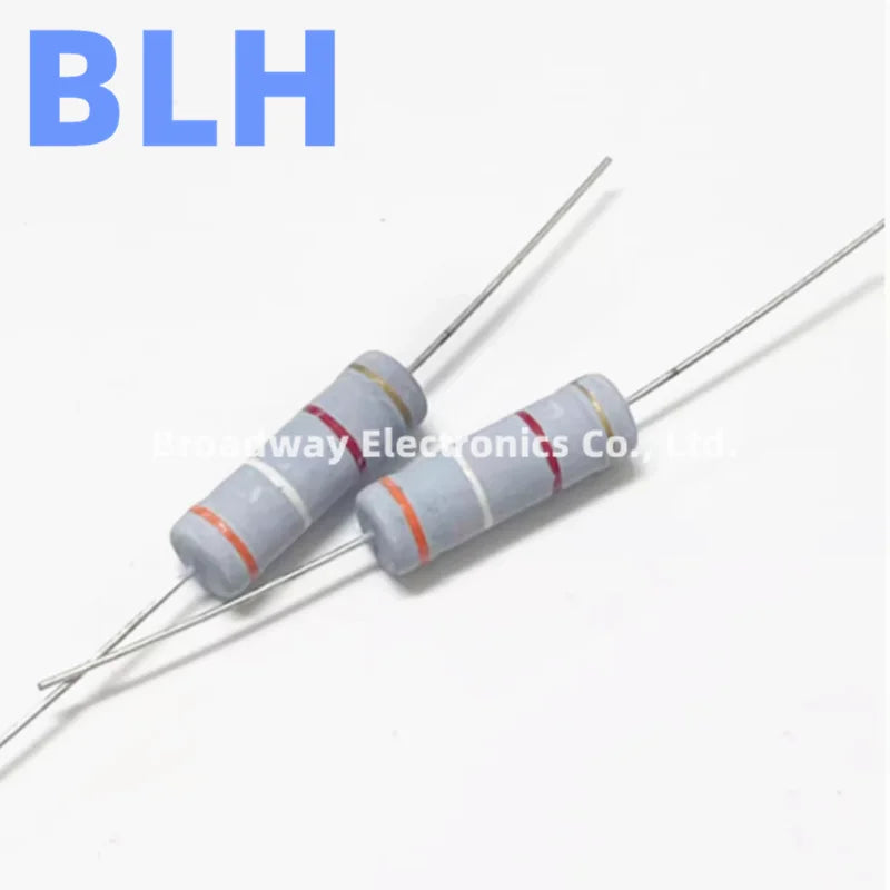 10PCS 5W Carbon Film Resistor 5% 30R 33R 36R 39R 43R 47R 51R 56R 62R 68R 75R 82R 91R 100R 110R 120R 130R 150R 160R 180R 200R Ohm