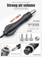 JCD 750W Soldering Station 8586 LCD Digital Display SMD Rework Hot Air Gun Soldering Iron 220V 110V ESD Welding Repair Tools
