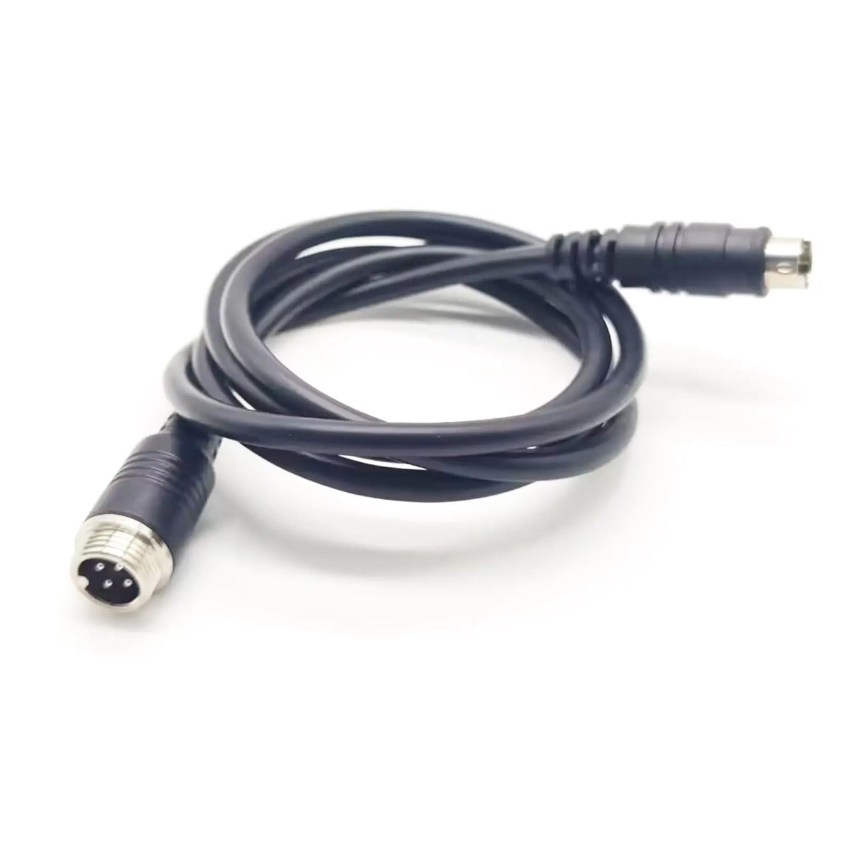 1M Aviation Electrical Cable GX12 to Mini Din Male Adapter 4 Pin Male to Male Cable Cordset for Aviation Equipment