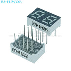 10pcs 0.28 Inch 10Pins 2281AGG 2281BGG 2 Digits Bits 7 Segment Jade Green LED Digital Display Digitron Common Anode Cathode