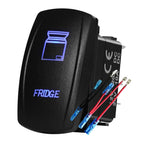 12V 24V Boat Trim Tabs Switch (ON)-OFF-(ON) Momentary Rocker Switch Waterproof Blue Light ON-OFF Toggle Switch With Harness