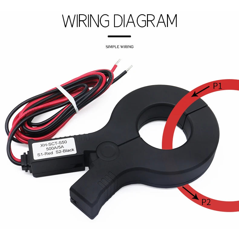 3PCS Open Clamp Current Transformer SCT-S50 500A/5A 600A/5A 800A/1 Clamp