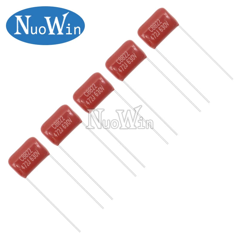 10PCS CBB Polypropylene film capacitor 63V 100V 250V 400V 450V 630V 2000V 103 104 105 155 224 225 334 474 475 0.1UF 0.47UF 1UF