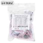 50PCS Polyester Film Capacitor Assorted Values J Tolerance for Electronics DIY