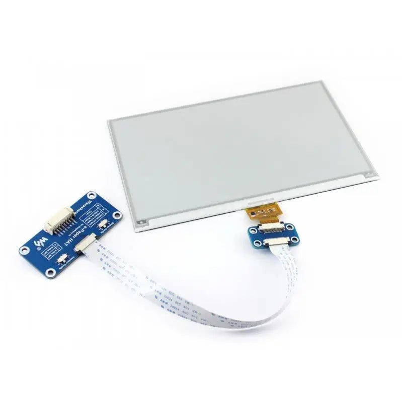 Waveshare 800*480,7.5inch E-Ink Display HAT for Raspberry Pi 2B/3B/Zero/Zero W,Two-color:Black White,SPI interface,No Backlight