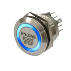 19mm 22mm 25mm 30mm Laser 'ENGINE START STOP' Engine Button ON OFF Ring Illuminated Momentary Push Button Switch+CE+RoHS