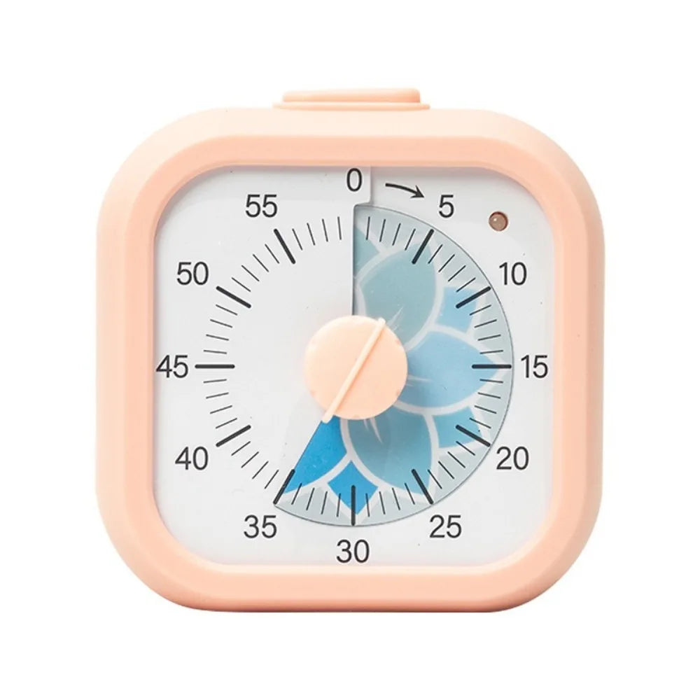 60 Minute Visual Timer Self Discipline Silent Operation Countdown Alarm Clock Square / Round Design Visualization
