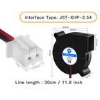 1 Pcs 4020/5015 Blower Turbo Cooling Fan Brushless DC 5V&12V&24V 3D Printer With 2Pin Dupont Wire Cooler 30cm Wire for J-head