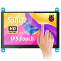 5 Inch HDMI LCD Display 800*480 Capacitive Touch Screen for Raspberry Pi 5 4B 3B 2B B+ B 3A+ A+ Zero W Zero