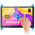 5 Inch HDMI LCD Display 800*480 Capacitive Touch Screen for Raspberry Pi 5 4B 3B 2B B+ B 3A+ A+ Zero W Zero