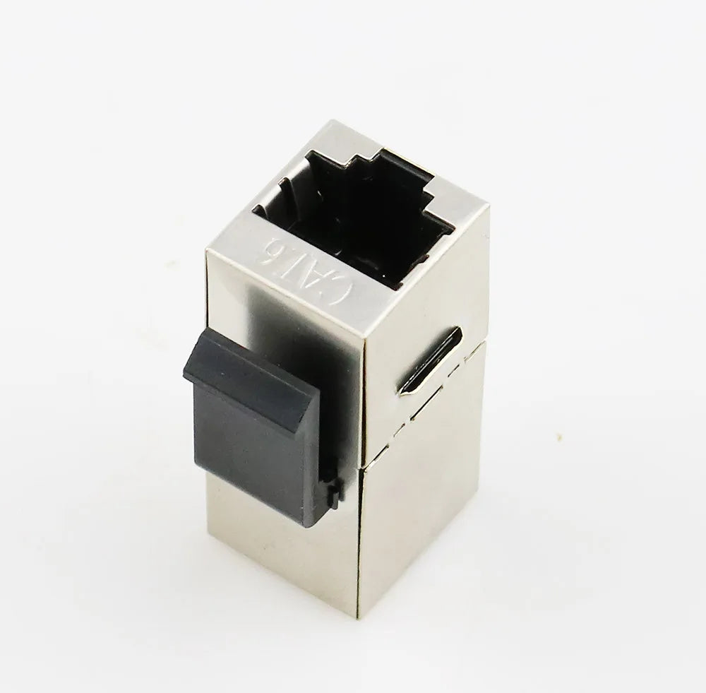 2PCS RJ45 Keystone Jack Cat6 Shielded Modular Coupler With Latch 8P8C Connectors Ethernet LAN Network Cable Extender Adapter