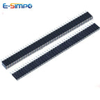10pcs 2.0mm/2.54mm Pitch 1/2x40Pin Single/Double RowCrystal IC Socket Hole Round Male Female Pin Header Connector