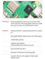 Official Original Raspberry Pi 5 Cortex-A76 Linux 2GB 4GB 8GB 16GB Arm Board Python Programlama PCIe Gigabit Ethernet USB3.0
