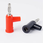 20Pcs 4MM Banana Plug Lantern Head Gun-Type Re-Insertable Test Audio Plug Welding-Free Side Screw Wiring
