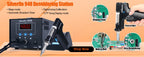 Silverflo 938BD-III Soldering Station Rapid Heating T12 Soldering Iron Hot Air Welding Station With Auto Sleep For SMD Rework