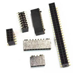 100pcs 1.27mm SMT wt Guide Post Dual SMD Pin Header Gold-plated 2*4/5/6/7/8/9/10/20/25Pin PH4.3 PCB Male Female Socket