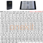0402 0603 0805 1206 2512 1% SMT Chip Resistor Assortment Kit  SMD Capacitors Sample book
