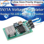DC 5.5-32V to 5V/1A Voltage Regulator Replace TO-220 LM7805 5V Positive Voltage Regulators To 5V 1A Step-Down Buck Module